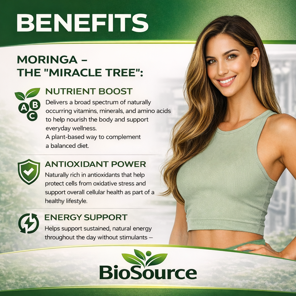 BioSource® Moringa Powder Capsules (60 count)